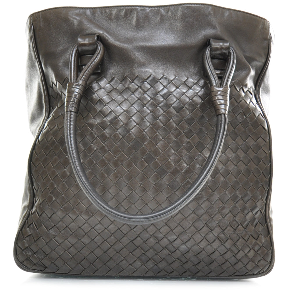 Nappa Intrecciato Tote Ebano