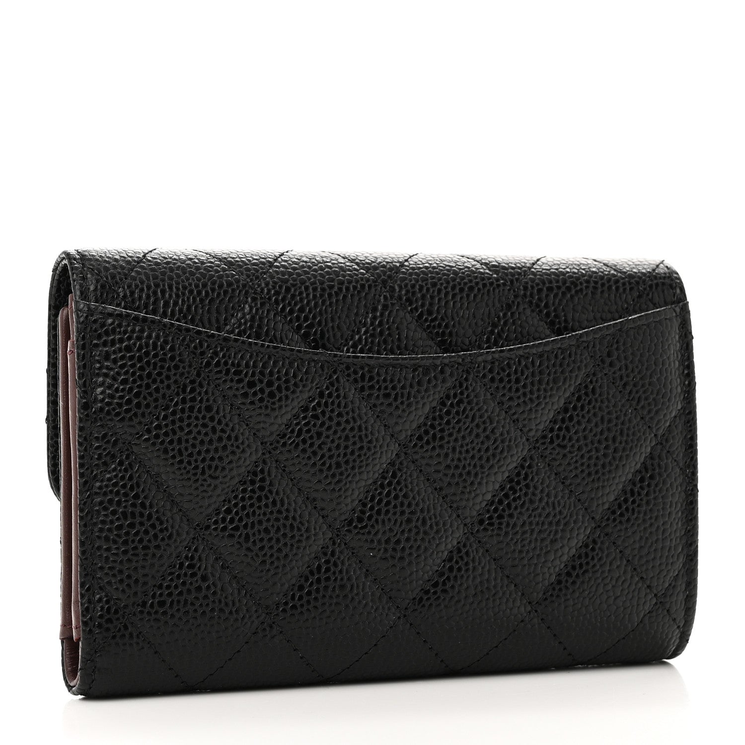 Chanel Caviar Quilted Medium Flap Wallet Black 3 of 9