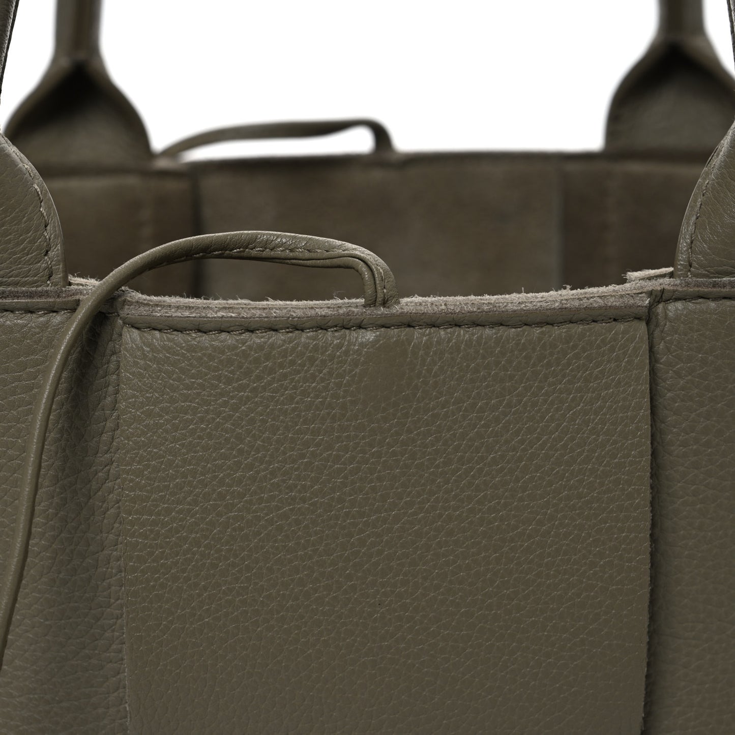 Nappa Maxi Intreccio Mini Arco Tote Taupe Grey