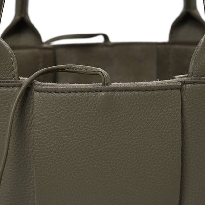 Bottega Veneta Nappa Maxi Intreccio Mini Arco Tote Taupe Grey 8 of 12