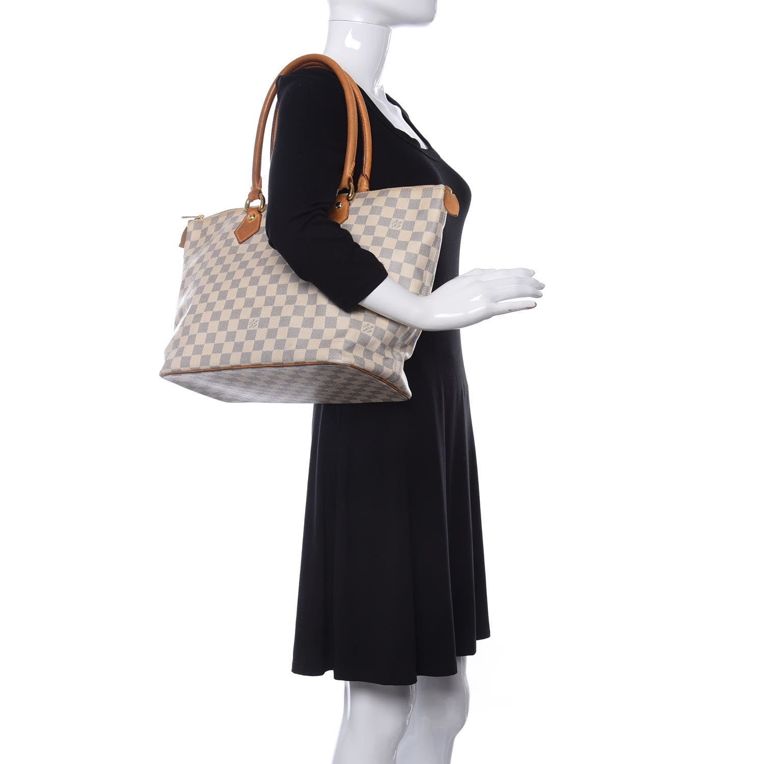 Louis Vuitton Damier Azur Saleya MM 2 of 10