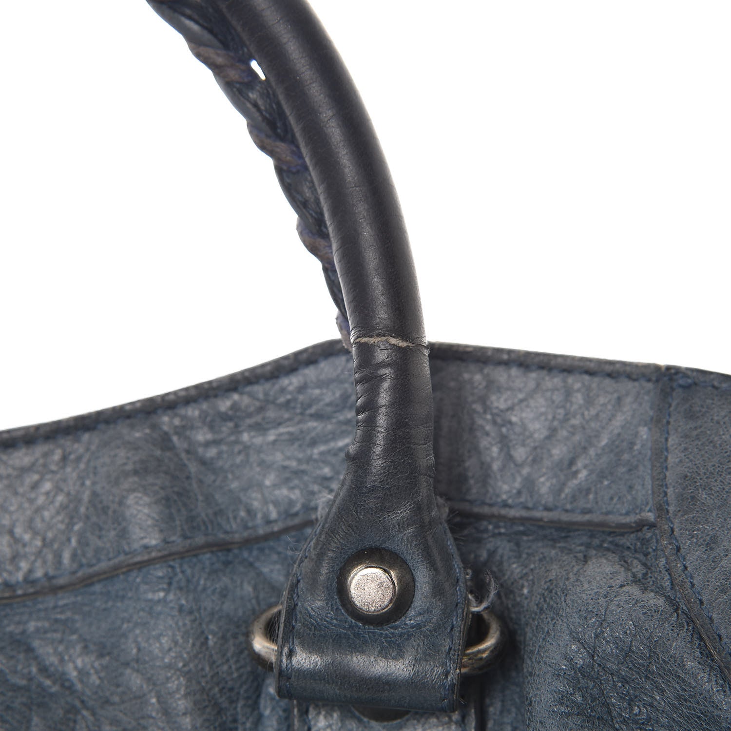 Balenciaga Chevre Classic Silver Hardware City Bleu Jean 9 of 25