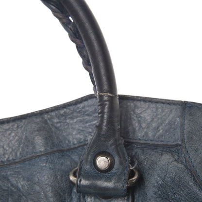 Balenciaga Chevre Classic Silver Hardware City Bleu Jean 9 of 25