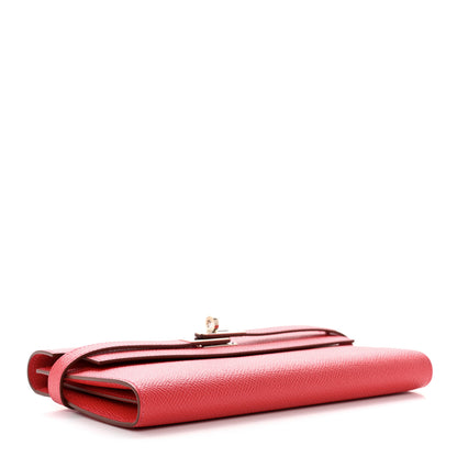 Hermes Epsom Kelly Longue Wallet Bougainvillea 4 of 8
