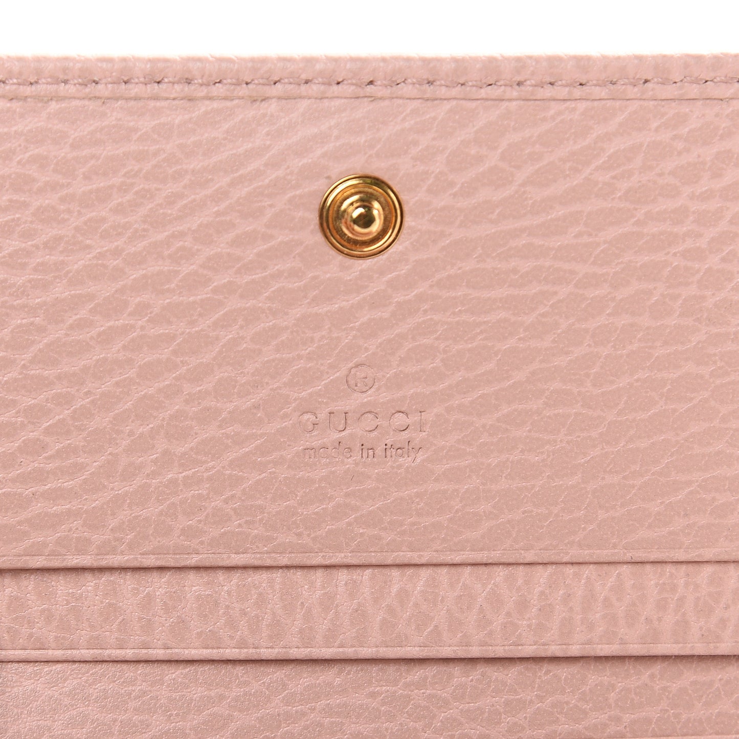 Dollar Calfskin GG Marmont Card Case Perfect Pink
