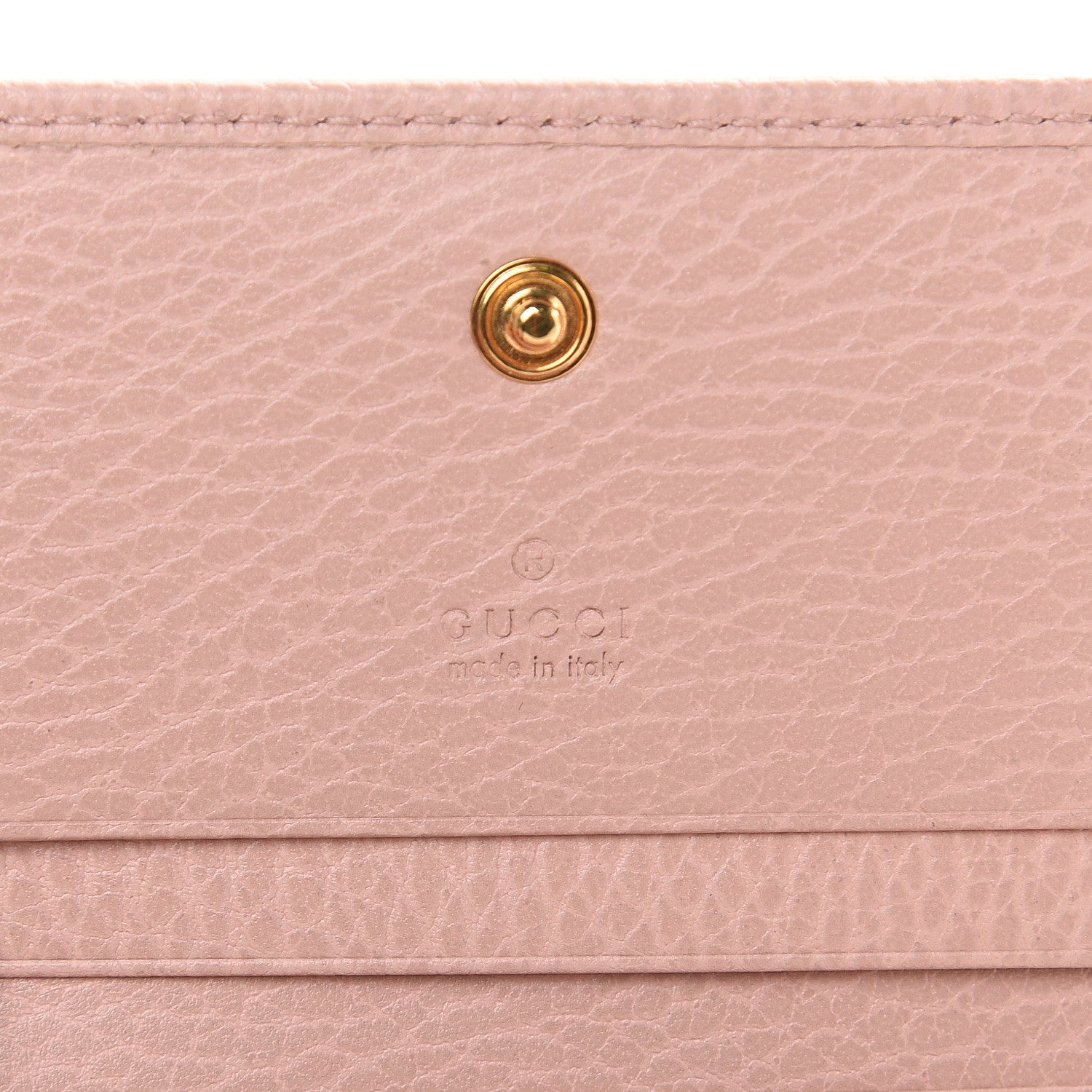 Gucci Dollar Calfskin GG Marmont Card Case Perfect Pink 6 of 8
