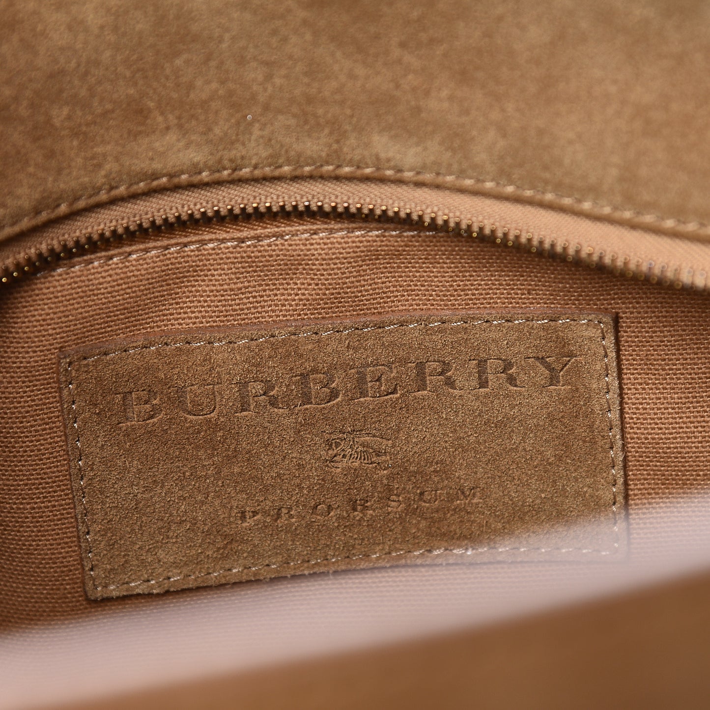 Prorsum Suede Weekender Bag Tan