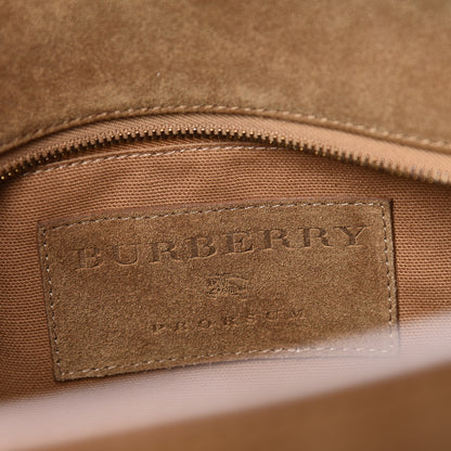 Burberry Prorsum Suede Weekender Bag Tan 6 of 12