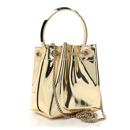 Jimmy Choo Metallic Patent Bon Bon Bag Gold 3 of 8