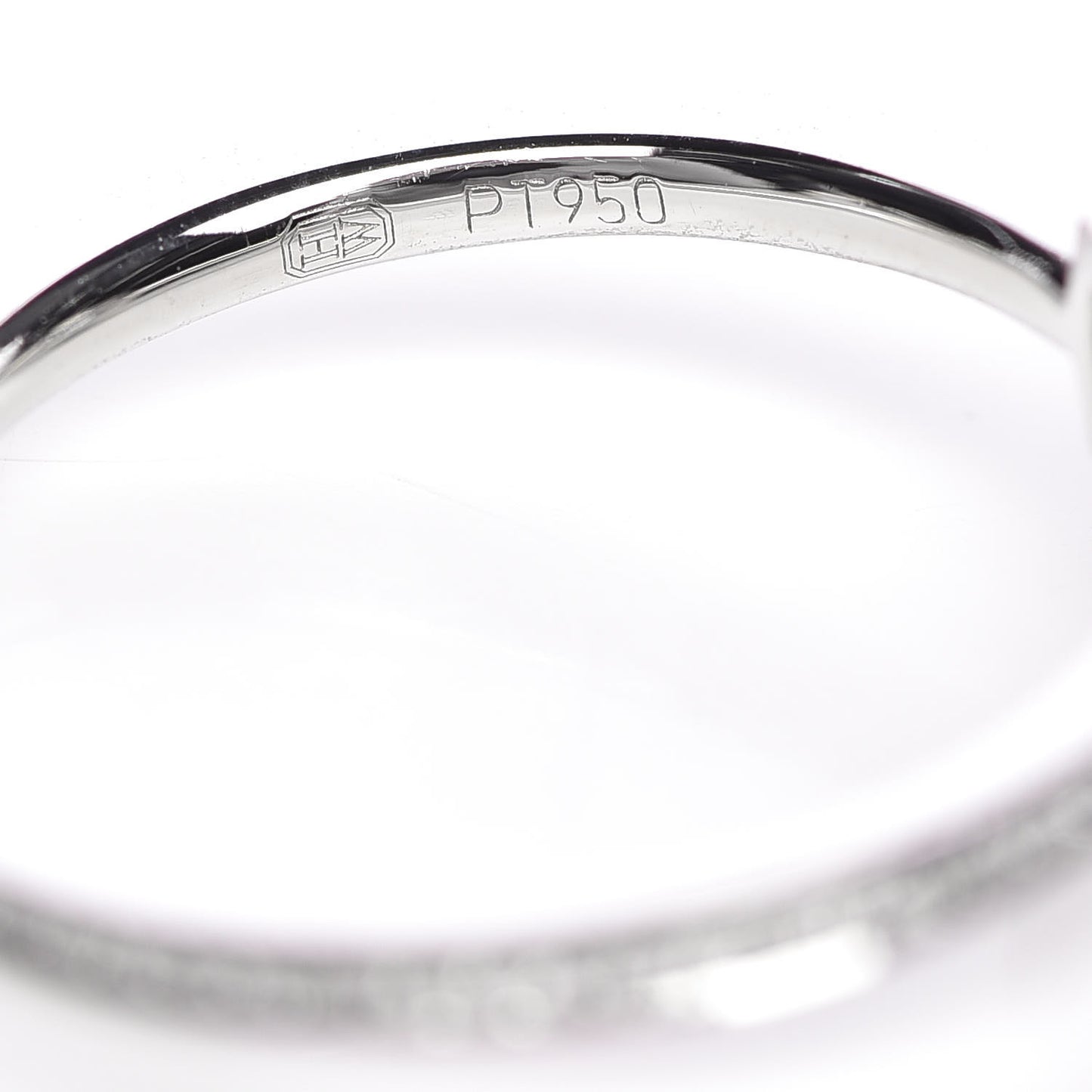 Platinum Diamond Belle Round Brilliant Micropave Ring 48 4.5