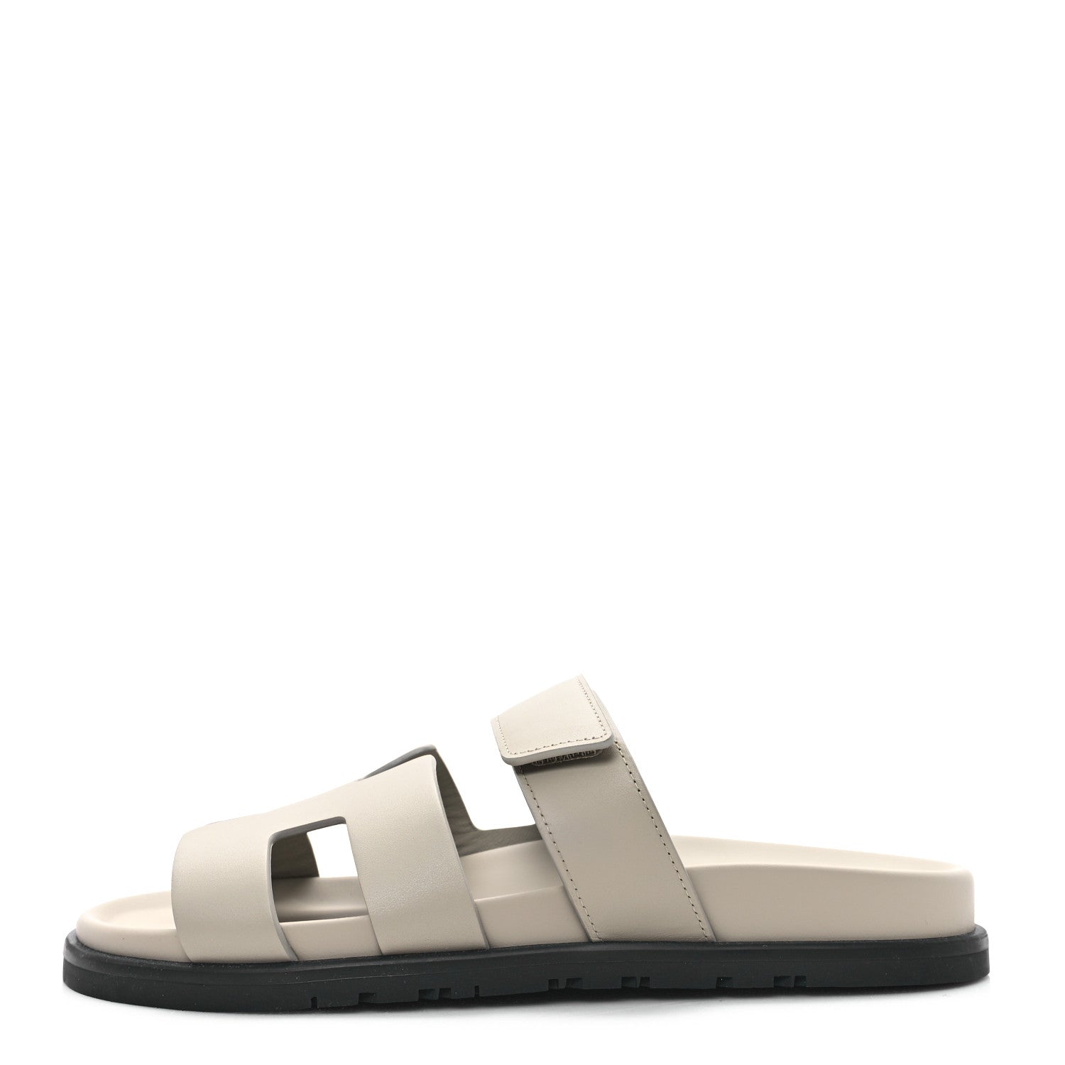 Hermes Calfskin Womens Chypre Sandals 39.5 Beige Esquisse 1 of 10