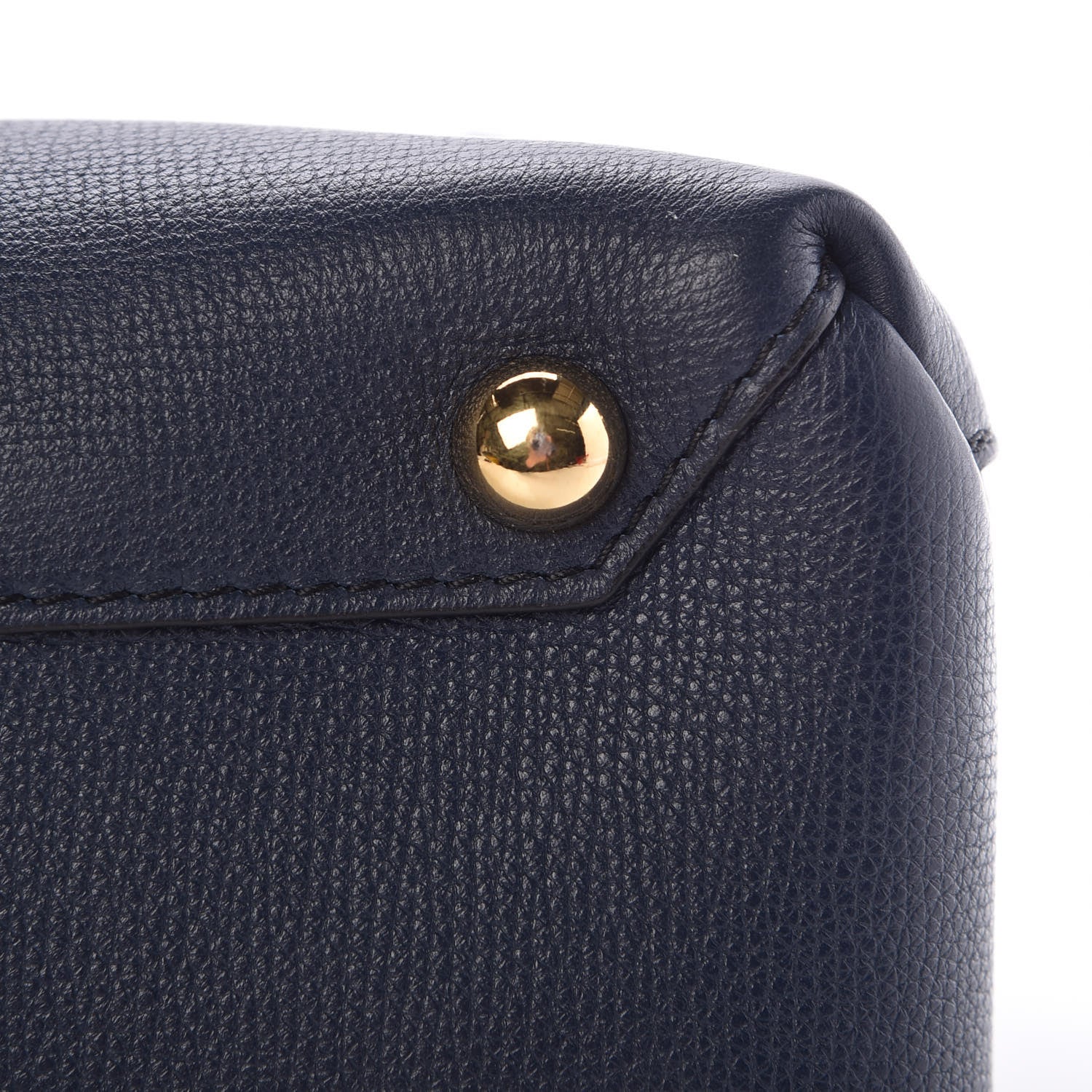 Burberry Grainy Calfskin House Check Large Banner Tote Midnight Blue 13 of 15
