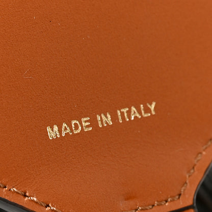 Fendi Ribbon Vitello King Logo Embossed Gingham Woven Adjustable Strap You Panna Black Cuoio 4 of 4
