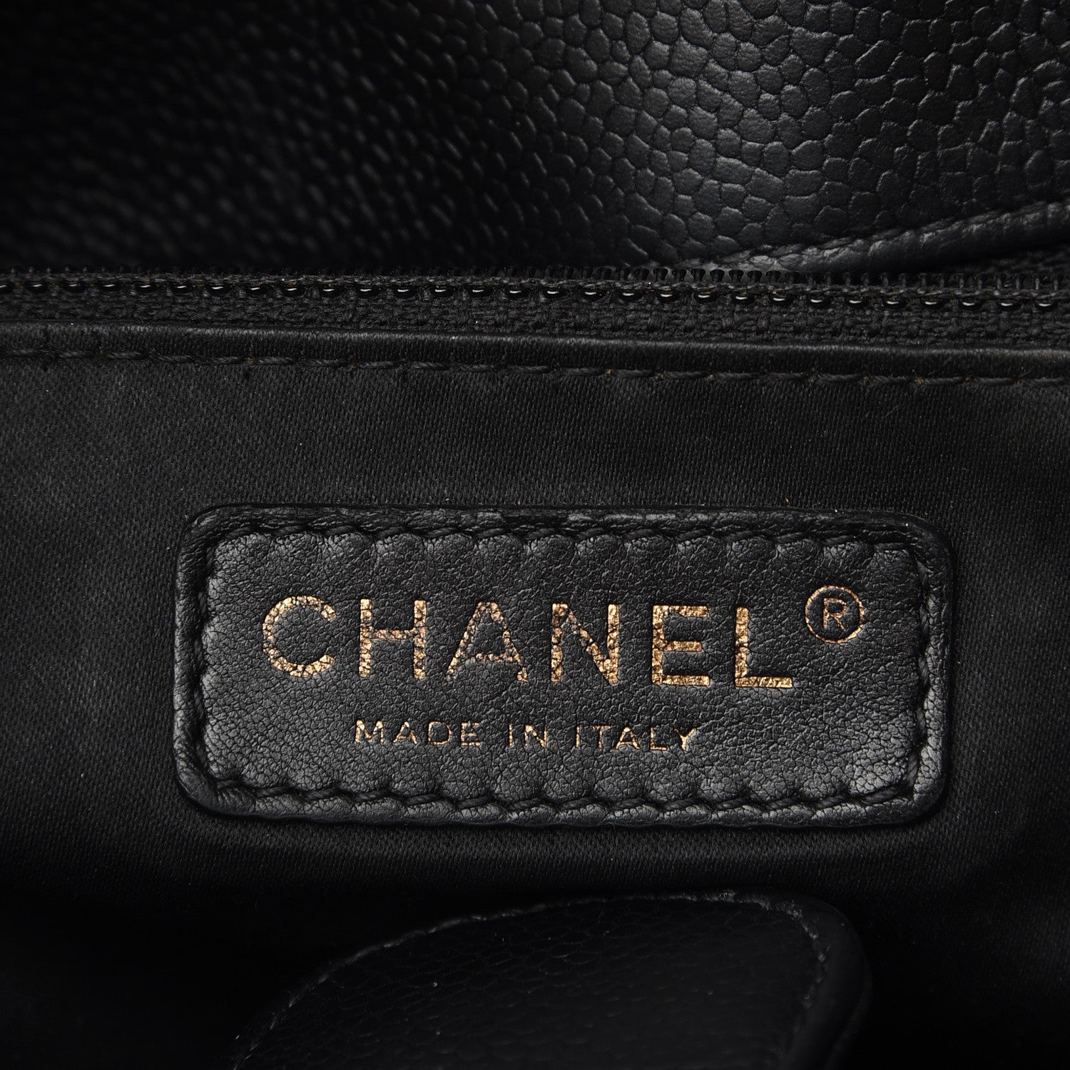 Chanel Caviar Quilted Petit Shopping Tote PST Black 6 of 10
