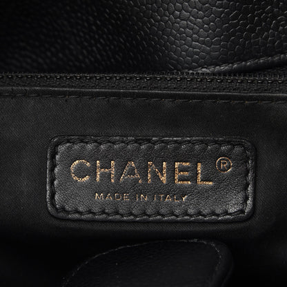 Chanel Caviar Quilted Petit Shopping Tote PST Black 6 of 10