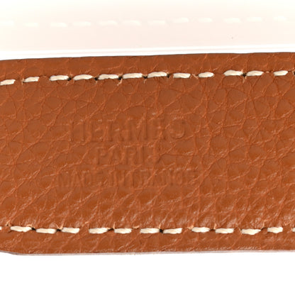 Hermes Box Togo 24mm Mini Constance H Belt 70 Black Gold 6 of 6