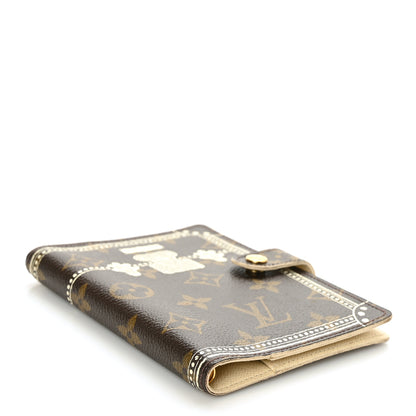 Louis Vuitton Monogram Trunk Small Ring Agenda Cover White 4 of 10