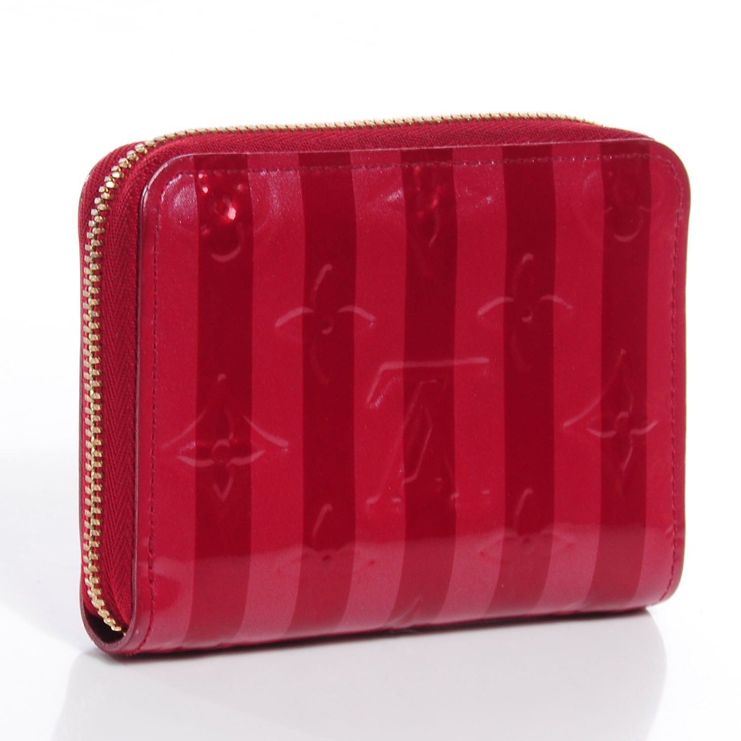 Louis Vuitton Vernis Rayures Zippy Coin Purse Pomme D'Amour 3 of 8