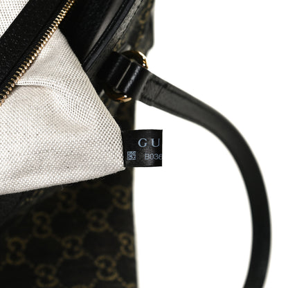 Gucci Jacquard Black Denim GG Monogram Medium Ophidia Shopping Tote Black Ivory 6 of 10