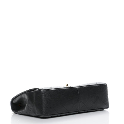 Chanel Caviar Quilted Jumbo Single Flap Black 4 of 8