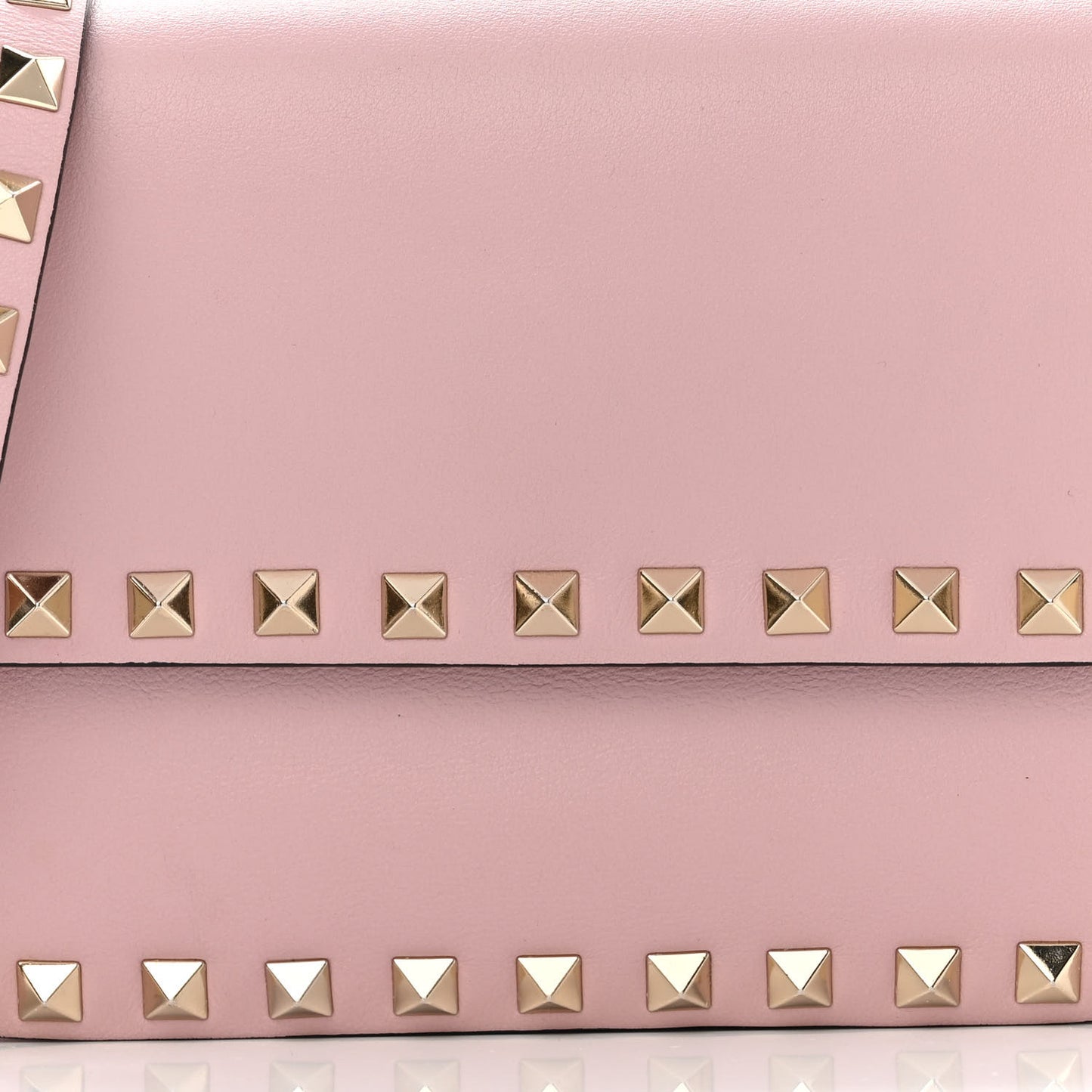 Vitello Rockstud Crossbody Bag Water Rose