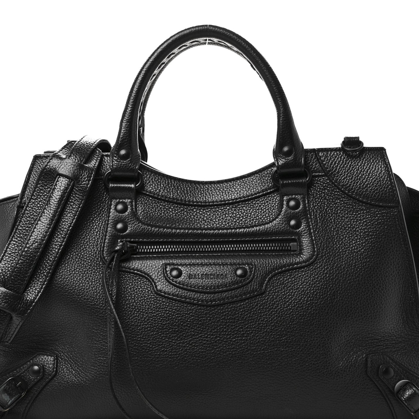 Grained Calfskin Neo Classic Black Hardware S City Black