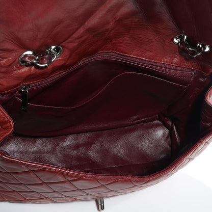 Chanel Lambskin Jumbo Single Flap Dark Red 6 of 10