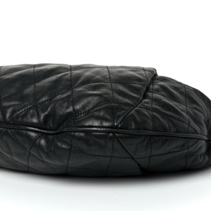 Chanel Calfskin Coco Pleats Hobo Black 8 of 8