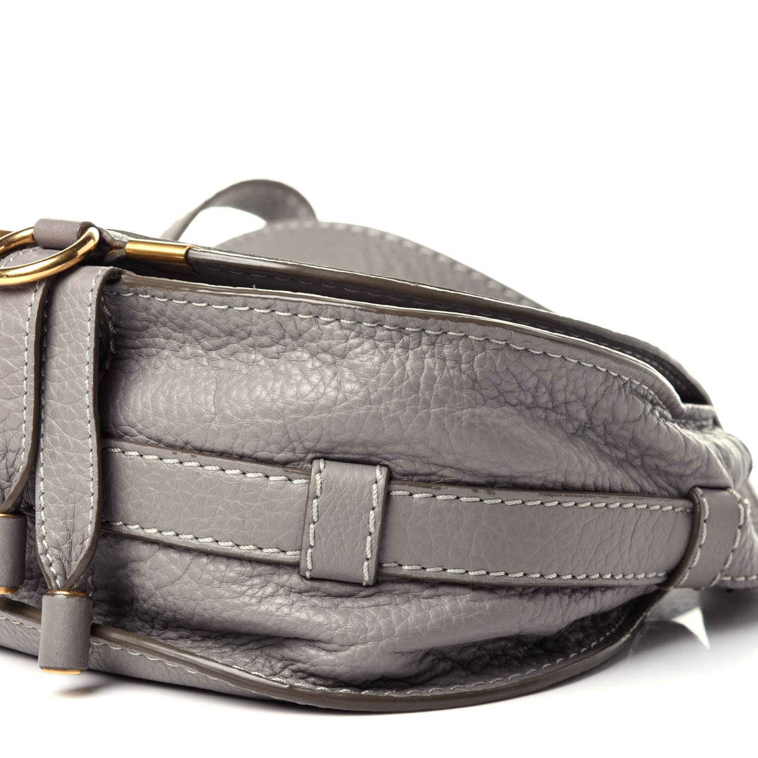 Chloe Calfskin Mini Marcie Round Crossbody Bag Cashmere Grey 7 of 11
