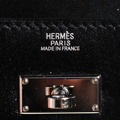 Hermes Box Kelly Longue Wallet Black 8 of 15