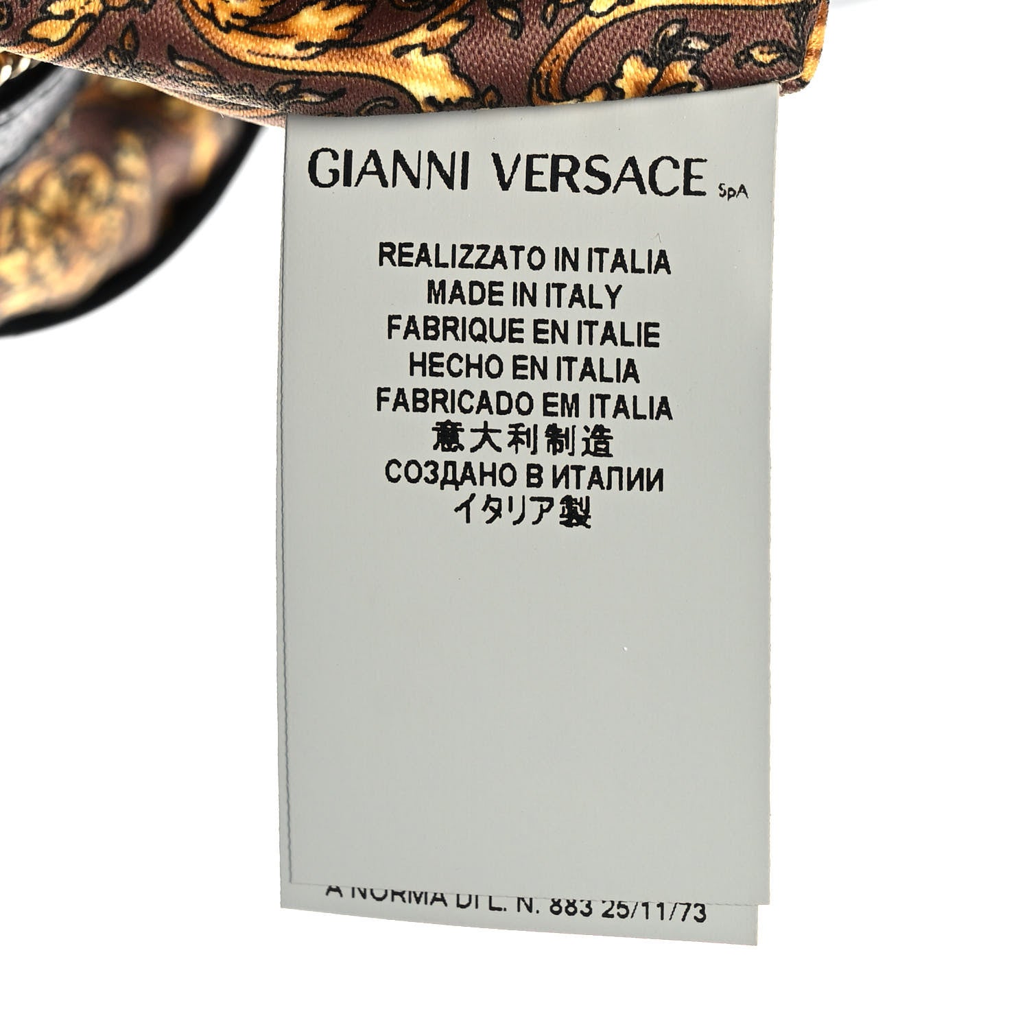 Versace Barocco Quilted Nappa Altea Vanitas Satchel Black 7 of 11