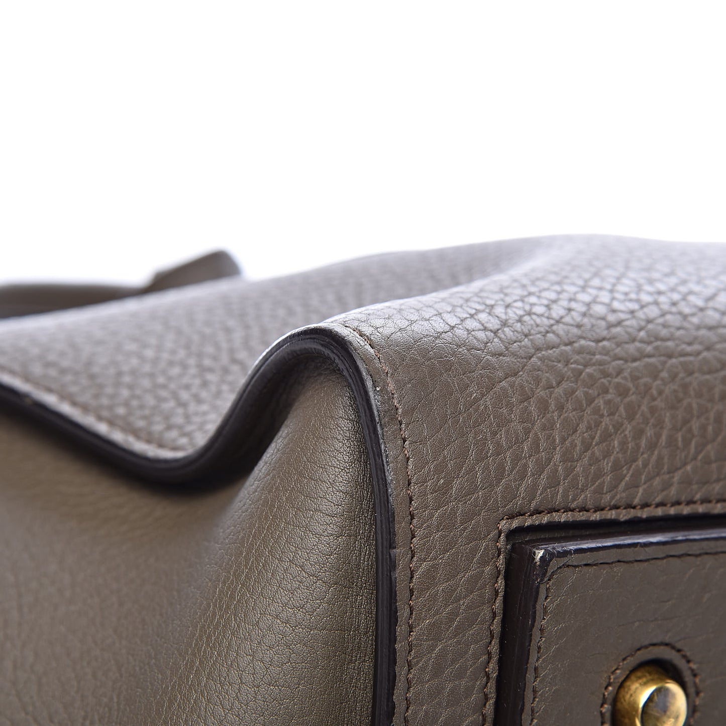 Crisped Calfskin Large Tie Knot Tote Grey