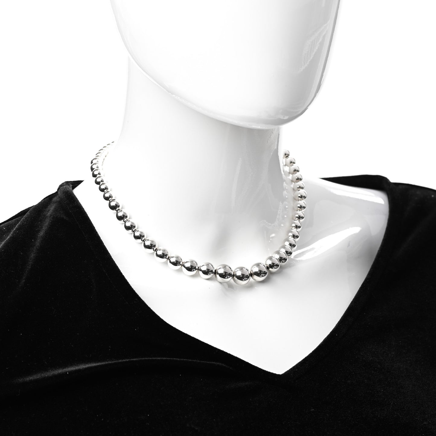 Sterling Silver HardWear Graduated Ball Necklace