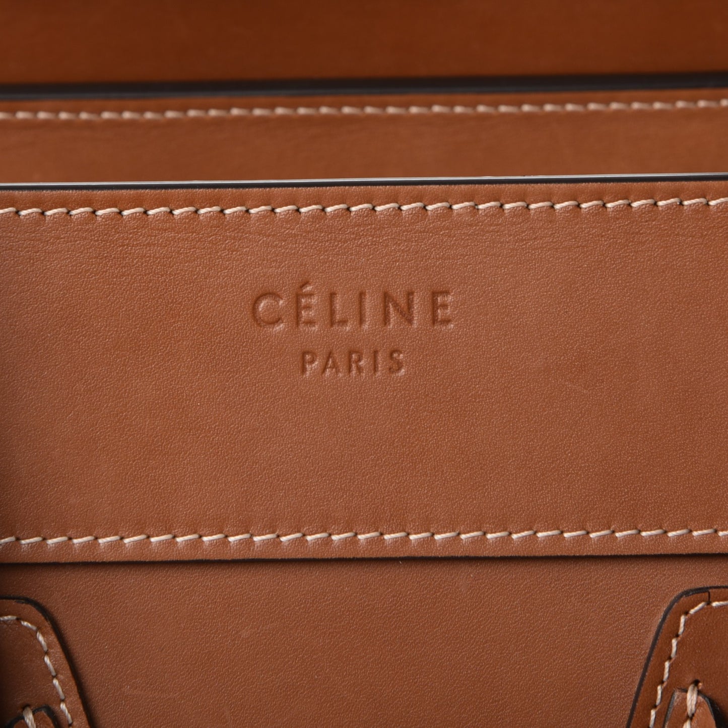 Natural Calfskin Micro Luggage Tan
