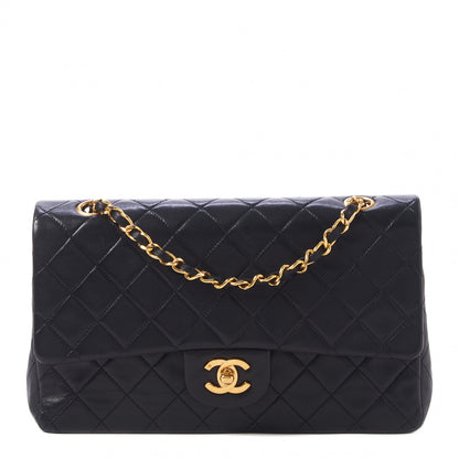 Chanel Lambskin Quilted Medium Double Flap Black 1 of 11