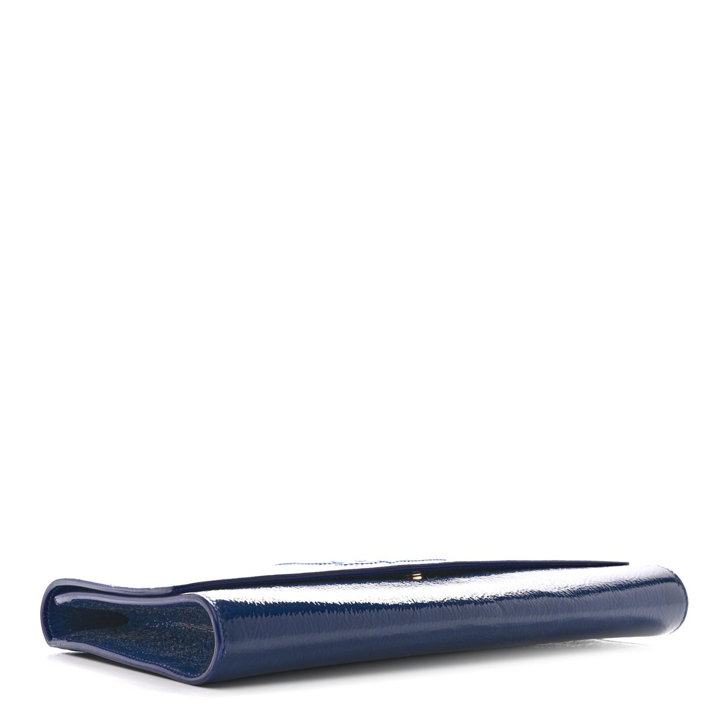 Textured Patent Monogram Large Belle De Jour Clutch Royal Blue