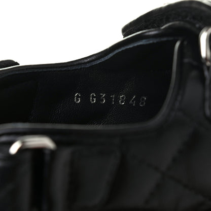 Chanel Lambskin Velcro Dad Sandals 36 Black 8 of 9