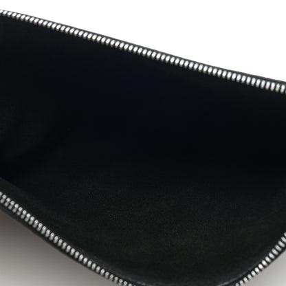 Valentino Garavani Pebbled Calfskin Monochrome Large Rockstud Zip Pouch Black 5 of 7
