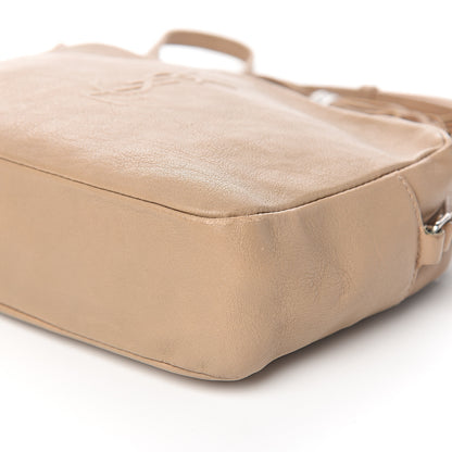 Saint Laurent Lambskin Monogram Small Lou Camera Bag Dark Beige 8 of 9