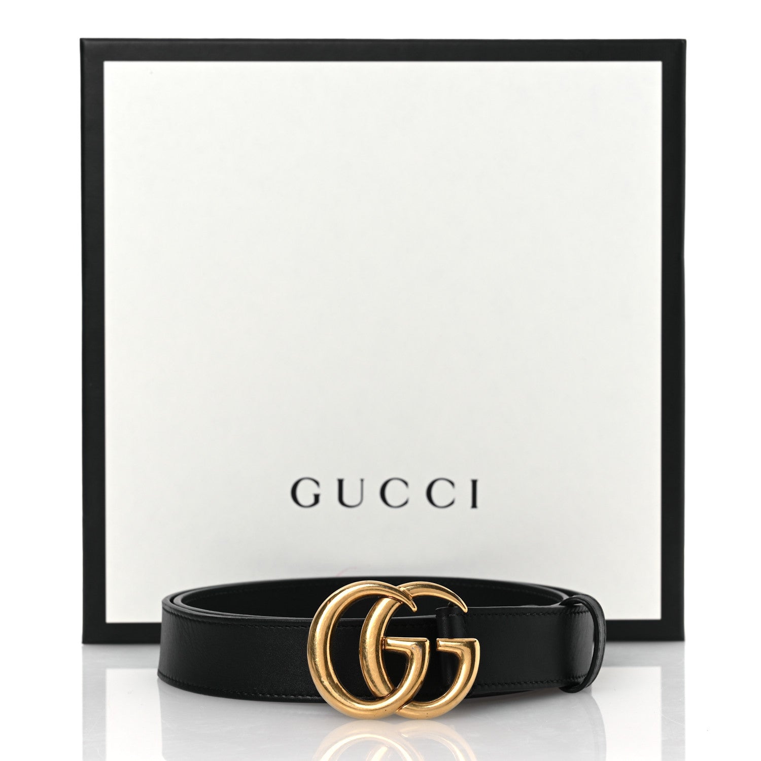 Gucci Calfskin Double G 30mm Belt 90 36 Black 6 of 6