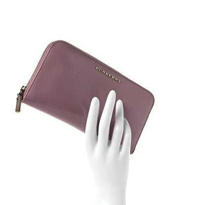 Burberry London Calfskin Zip Around Wallet Pink 2 of 9