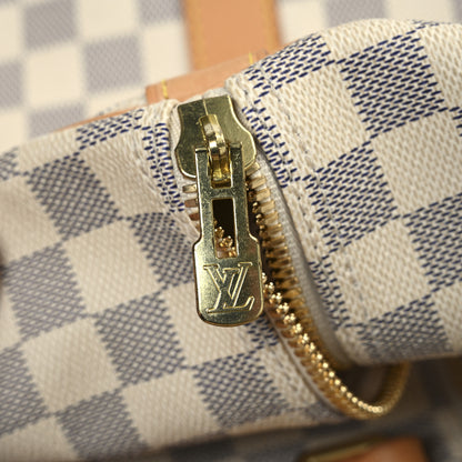 Louis Vuitton Damier Azur Keepall Bandouliere 55 14 of 22