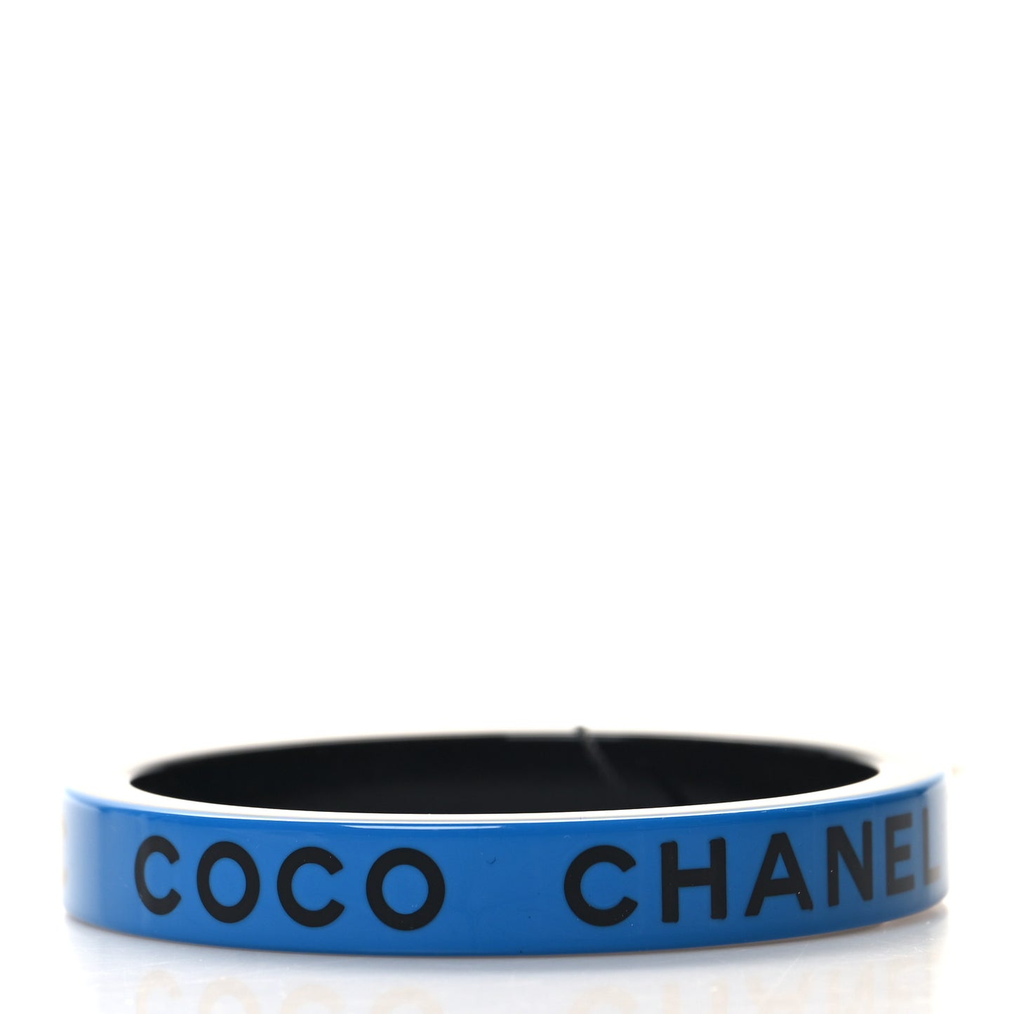 Resin Logo Bangle Bracelet Blue Black