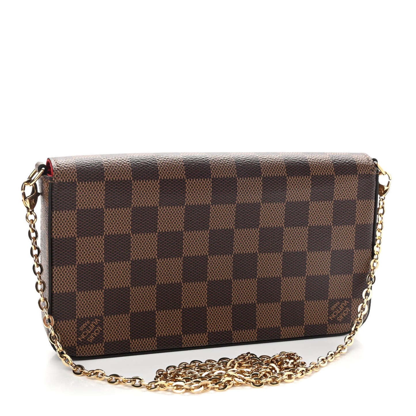 Damier Ebene Pochette Felicie Chain Wallet