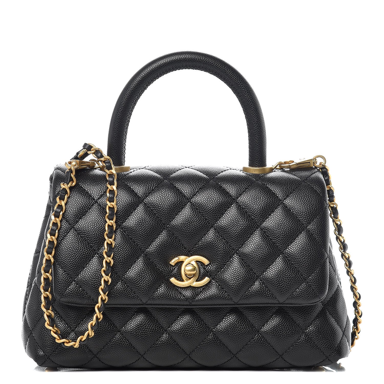 Chanel Caviar Quilted Mini Coco Handle Flap Black 1 of 10