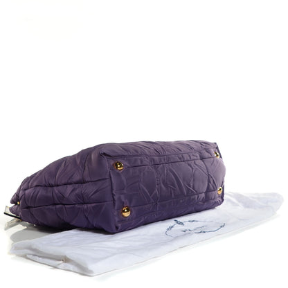Prada Tessuto Nylon Quilted Tote Viola 4 of 9
