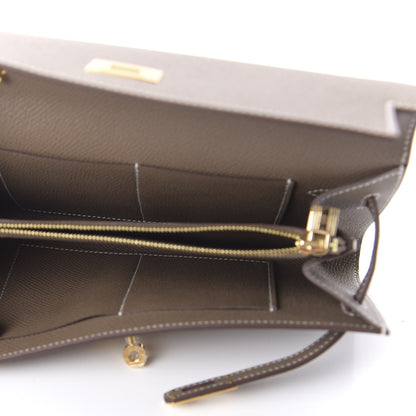 Hermes Epsom Kelly Wallet To Go Etoupe 5 of 9