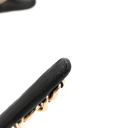 Chanel Metal Lambskin CC Turnlock Chain Headband Gold Black 5 of 5