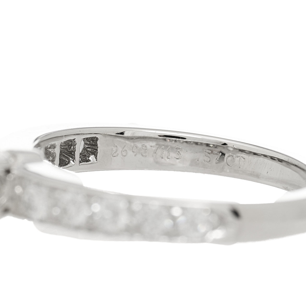 Platinum Diamond .57ct Engagement Ring 46 3.75