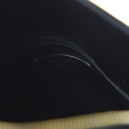 Chanel Calfskin Stitched CC Boston Black 9 of 13